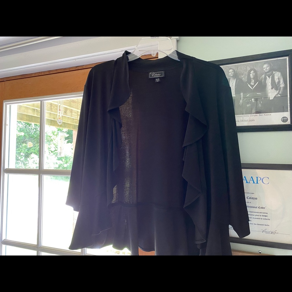 Dress Barn Black Half Jacket
